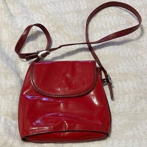 Vintage Arnold churgin Red Patent Leather Bag